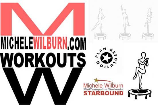 Michele Wilburn author of Starbound coaches online and provides courses you can progress at your own pace learning mini trampoline exercise